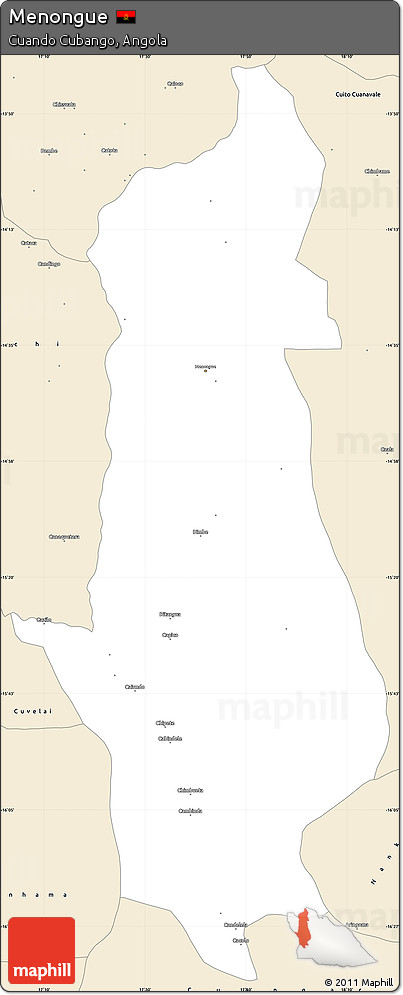 Classic Style Simple Map of Menongue