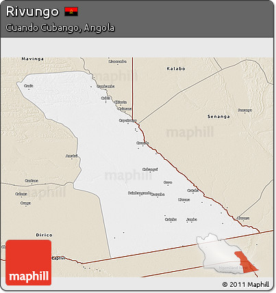 Classic Style 3D Map of Rivungo