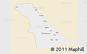 Classic Style 3D Map of Rivungo, single color outside