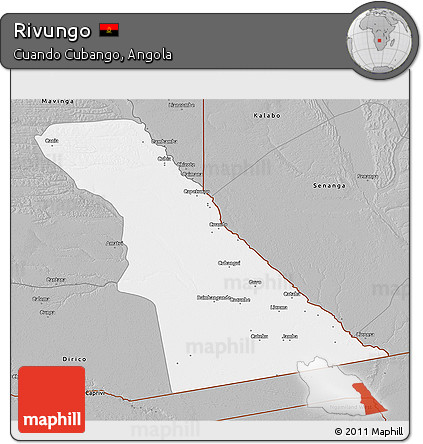 Gray 3D Map of Rivungo