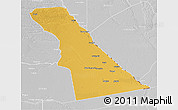 Physical 3D Map of Rivungo, lighten, desaturated