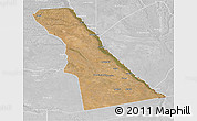Satellite 3D Map of Rivungo, lighten, desaturated