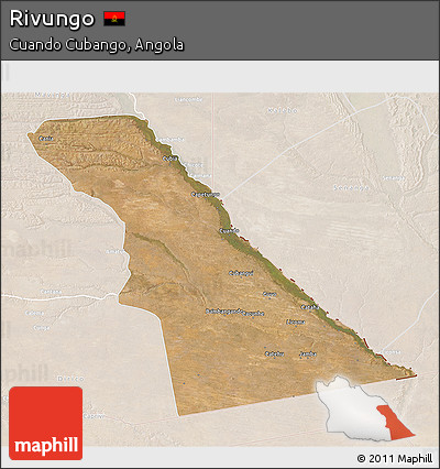Satellite 3D Map of Rivungo, lighten