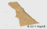 Satellite 3D Map of Rivungo, single color outside
