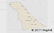 Shaded Relief 3D Map of Rivungo, lighten, desaturated