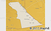 Shaded Relief 3D Map of Rivungo, physical outside