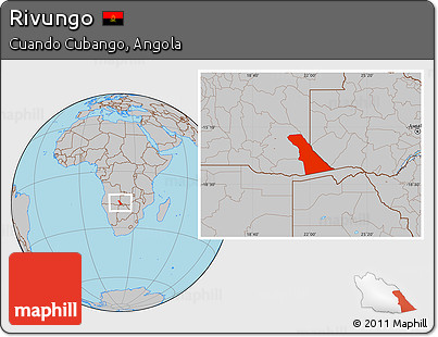 Gray Location Map of Rivungo