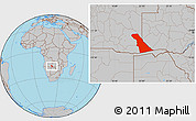 Gray Location Map of Rivungo