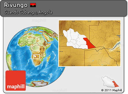 Physical Location Map of Rivungo, highlighted parent region