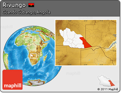 Physical Location Map of Rivungo, highlighted parent region