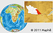Physical Location Map of Rivungo, highlighted parent region