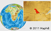 Physical Location Map of Rivungo