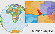 Political Location Map of Rivungo