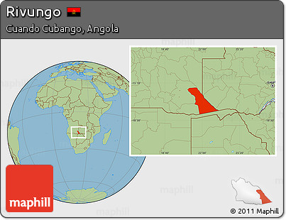 Savanna Style Location Map of Rivungo