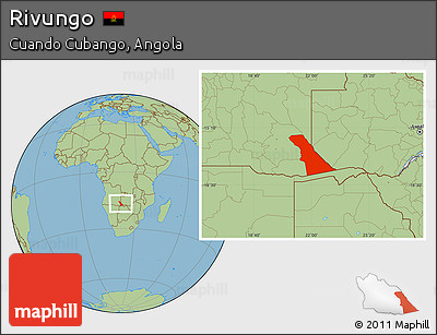 Savanna Style Location Map of Rivungo