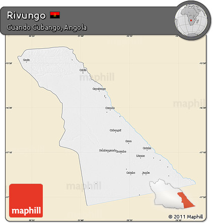 Classic Style Map of Rivungo, single color outside