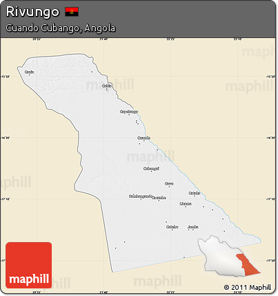 Classic Style Map of Rivungo, single color outside