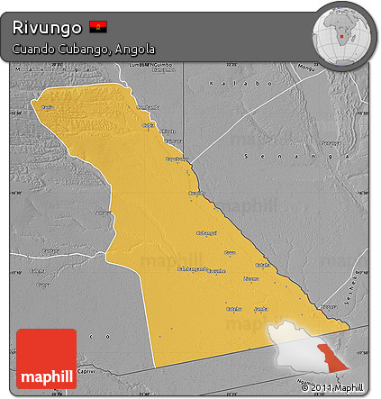 Physical Map of Rivungo, desaturated