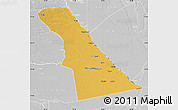 Physical Map of Rivungo, lighten, desaturated