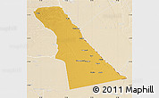 Physical Map of Rivungo, lighten