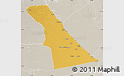 Physical Map of Rivungo, lighten, semi-desaturated