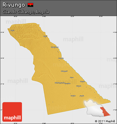 Physical Map of Rivungo, single color outside