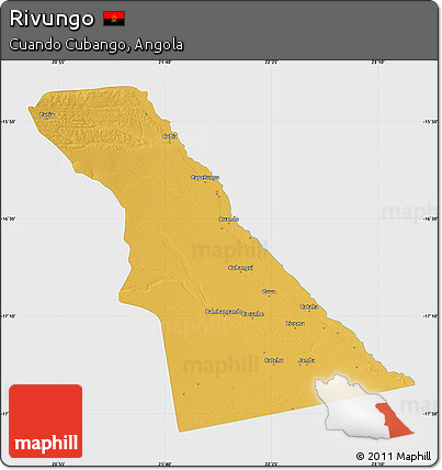 Physical Map of Rivungo, single color outside