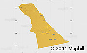 Physical Map of Rivungo, single color outside