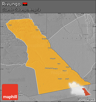 Political Map of Rivungo, desaturated