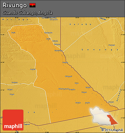 Political Map of Rivungo, physical outside