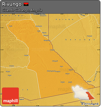 Political Map of Rivungo, physical outside
