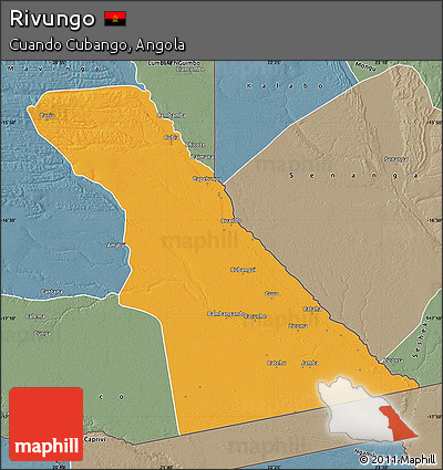 Political Map of Rivungo, semi-desaturated