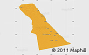 Political Map of Rivungo, single color outside