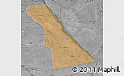 Satellite Map of Rivungo, desaturated