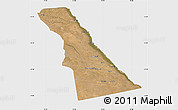 Satellite Map of Rivungo, single color outside