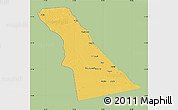 Savanna Style Map of Rivungo, single color outside