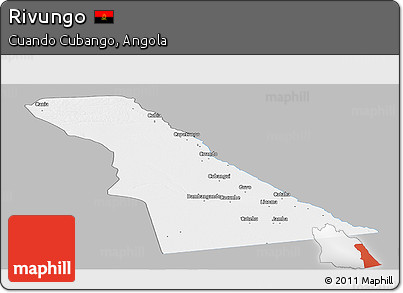 Gray Panoramic Map of Rivungo, single color outside