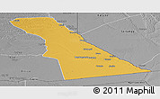 Physical Panoramic Map of Rivungo, desaturated