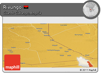 Physical Panoramic Map of Rivungo