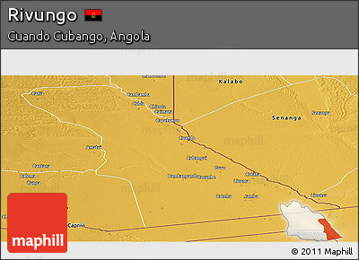 Physical Panoramic Map of Rivungo