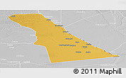 Physical Panoramic Map of Rivungo, lighten, desaturated