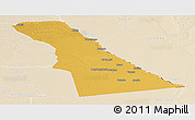 Physical Panoramic Map of Rivungo, lighten