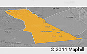 Political Panoramic Map of Rivungo, desaturated