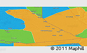 Political Panoramic Map of Rivungo