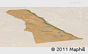 Satellite Panoramic Map of Rivungo, lighten