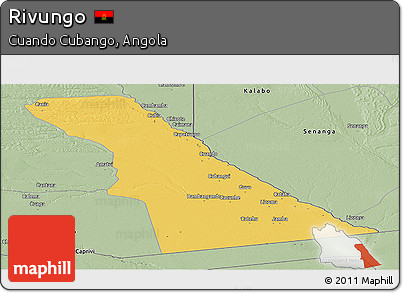 Savanna Style Panoramic Map of Rivungo