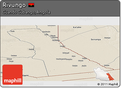 Shaded Relief Panoramic Map of Rivungo