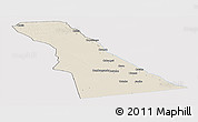 Shaded Relief Panoramic Map of Rivungo, single color outside