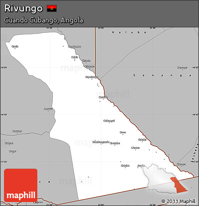 Gray Simple Map of Rivungo