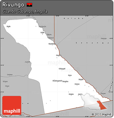 Gray Simple Map of Rivungo